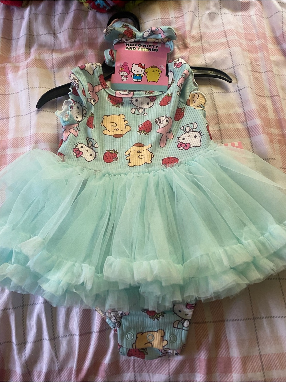 Hello Kitty‎ Aqua/Turquoise Tulle Tutu Bodysuit 18 months
